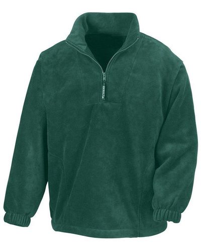 Result Headwear Polartherm Zip Neck Fleece - Green