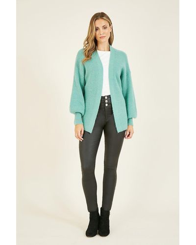 Mela Relaxed Knitted 'daria' Cardigan - Green