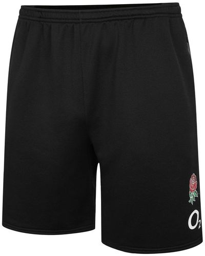 Umbro England Rugby 21/22 Long Knit Shorts - Black