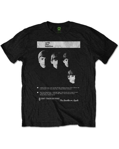 The Beatles 8 Track T-shirt - Black