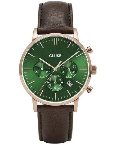 Cluse Aravis Stainless Steel Fashion Analogue Quartz Watch - Cw0101502006 - Green