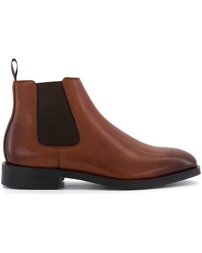 Dune 'masons' Leather Chelsea Boots - Brown