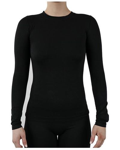 Pretty Polly Active-wear Long Sleeve T-shirt - Black