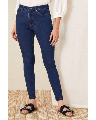 Monsoon 'iris' Regular-length Skinny Jeans - Blue