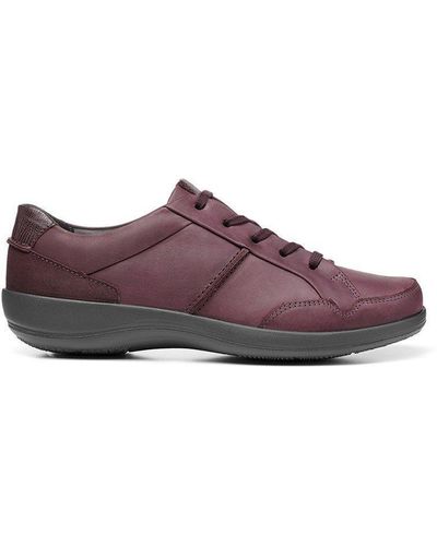 Hotter Extra Wide 'fearne Ii' Lace Up Shoes - Purple