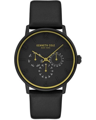 Kenneth Cole Modern Stainless Steel Fashion Analogue Quartz Watch - Kc51039005 - Black