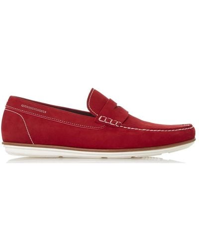 Dune 'balloon' Loafers - Red