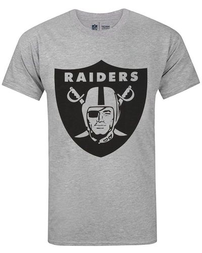 Nfl Las Vegas Raiders Logo T-shirt - Grey