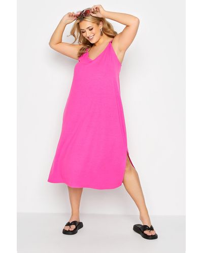 Yours Midi Beach Dress - Pink