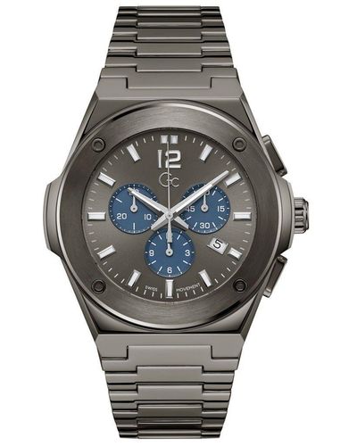 Gc Idol Stainless Steel Luxury Analogue Quartz Watch - Z33003g5mf - Grey