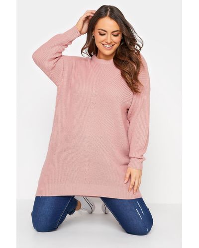 Yours Knitted Jumper - Pink