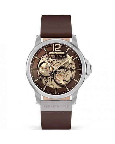 Kenneth Cole Stainless Steel Fashion Analogue Automatic Watch - Kcwge2124701 - Brown