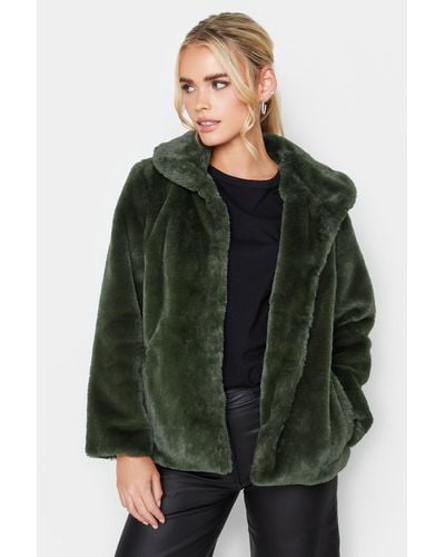 PixieGirl Petite Faux Fur Coat - Green