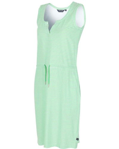 Regatta Coolweave Coolweave Cotton 'fahari' Sleeveless Dress - Green