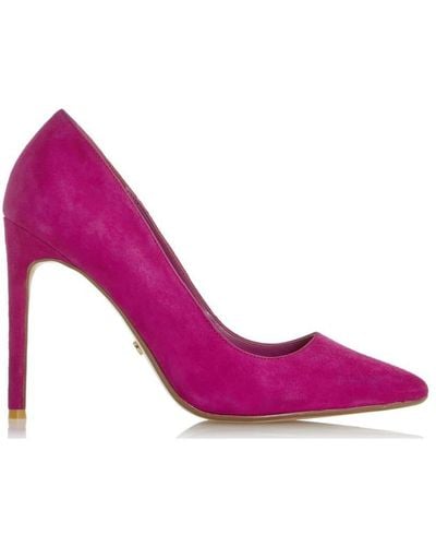 Dune 'amalfie' Suede Court Shoes - Pink