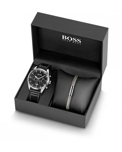 BOSS 1513708 Stainless Steel Fashion Analogue Quartz Watch - 1570120 - Black