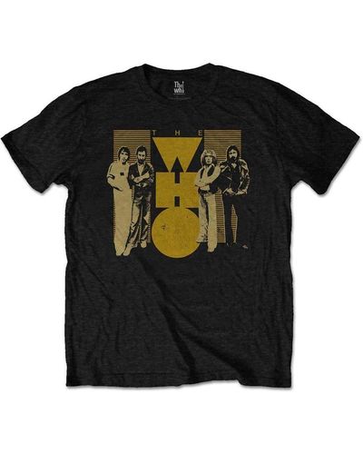 The Who Group Shot Cotton T-shirt - Black