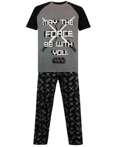 Star Wars May The Force Be With You Pyjamas - Black