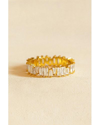 MUCHV Gold Chandelier Baguette Ring - Art Deco Jewellery - Yellow