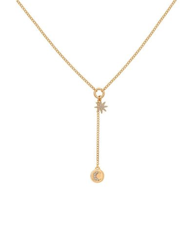 Caramel Jewellery London Gold Sparkly Stella Necklace - Metallic