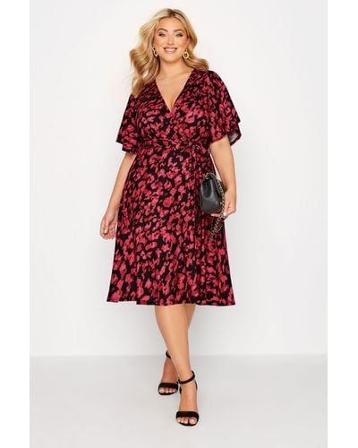 Yours Wrap Dress - Red