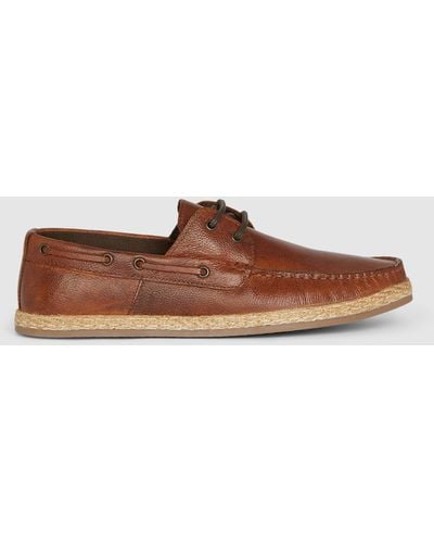 DEBENHAMS Red Tape Ruskin Leather Loafer - Brown