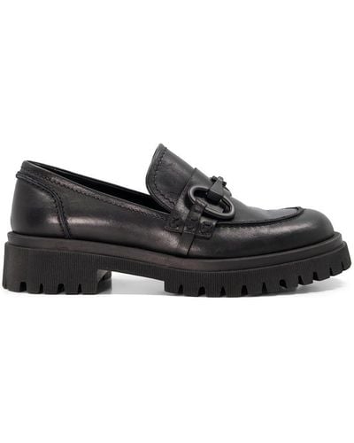 Dune 'goodness' Leather Loafers - Black
