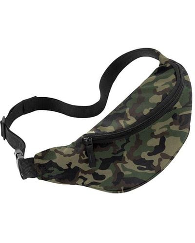 Bagbase Camouflage Waist Bag - Black