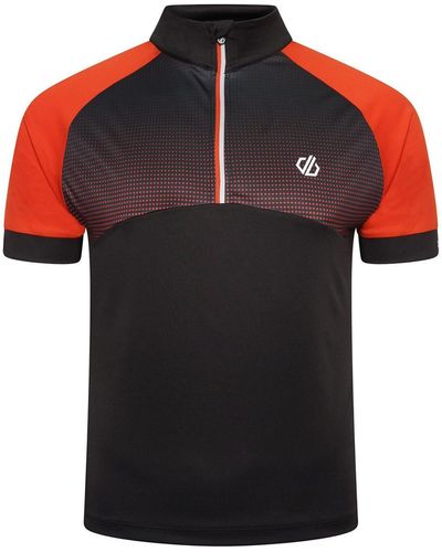 Dare 2b 'stay The Course' Lightweight Q-wic Cycle Jersey - Black