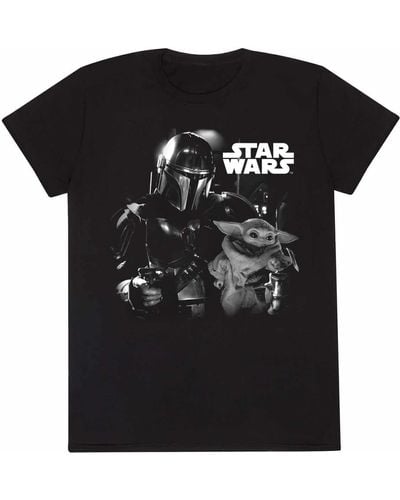 Star Wars Mandalorian And Grogu T-shirt - Black