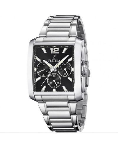 Festina Timeless Chronograph Stainless Steel Classic Quartz Watch - F20635/4 - White