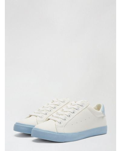 Dorothy Perkins White And Blue Inara Trainers