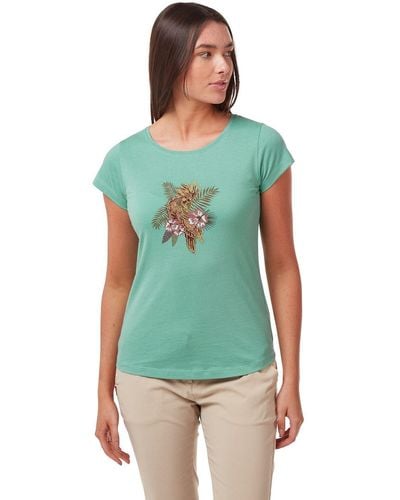 Craghoppers 'lima' Cotton Short Sleeved T-shirt - Green