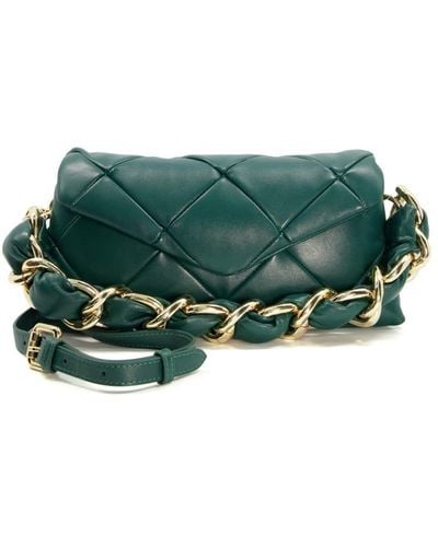 Dune 'equisite' Leather Clutch - Green