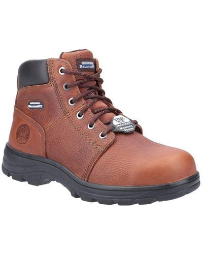 Skechers 'workshire' Safety Boots - Brown