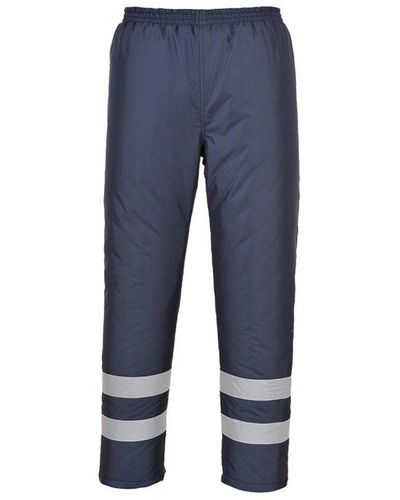 Portwest Iona Lite Lined Winter Work Trousers - Blue