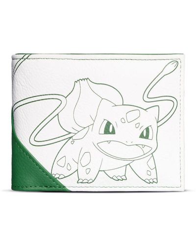 Pokemon Bulbasaur Bi-fold Wallet, Male, White/green (mw114552pok) - Multicolour