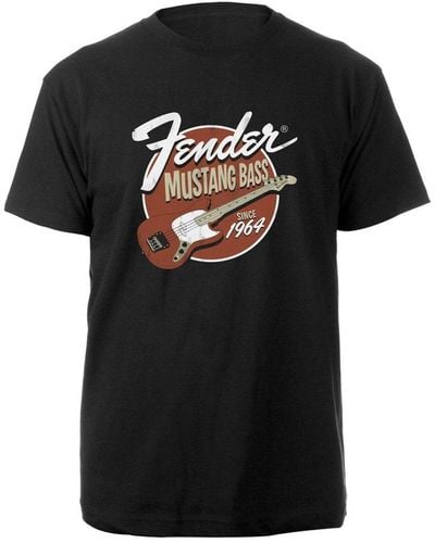 Fender Mustang Bass Cotton T-shirt - Black