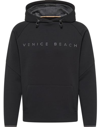 Venice Beach Hooded Sweatshirt For Sport And Leisure - Grey