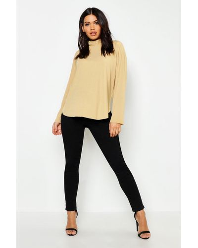 Boohoo Maternity Over Bump Skinny Stretch Jeans - Natural