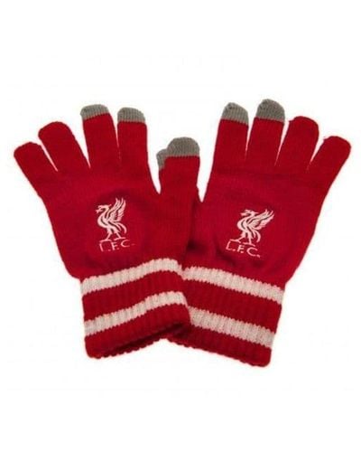 Liverpool Fc Knitted Gloves - Red