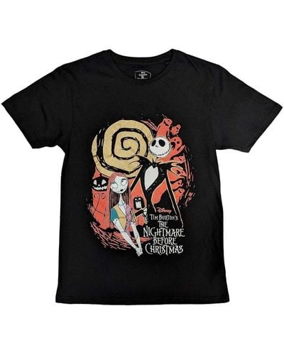 Nightmare Before Christmas Ghost Embellished T-shirt - Black