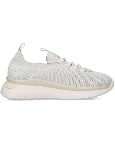 KG by Kurt Geiger 'vegan Kaker Knit Lace Up' Fabric Trainers - White