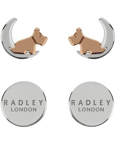 Radley Branded Plated Base Metal Fashion Earrings - Ryj1211s - Metallic
