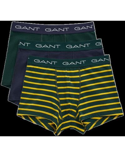 GANT 3 Pack Stripe Trunk - Green