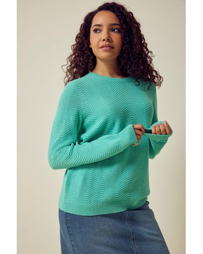 M&CO. Ribbed Knit Jumper - Green