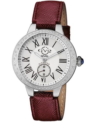 Gv2 Astor White Dial 9103.4 Swiss Quartz Watch - Red