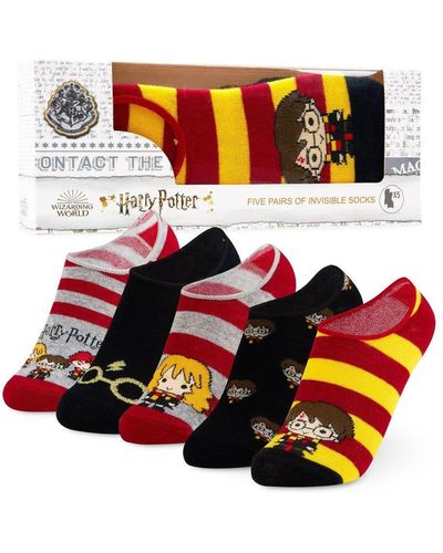 Harry Potter Socks 5 Pack - Orange