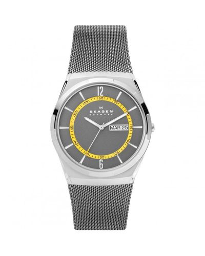 Skagen Melbye Stainless Steel Classic Analogue Quartz Watch - Skw6789 - Metallic