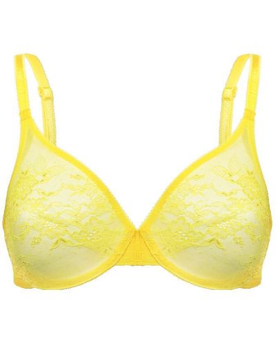 Gossard Glossies Lace Moulded Bra - Yellow